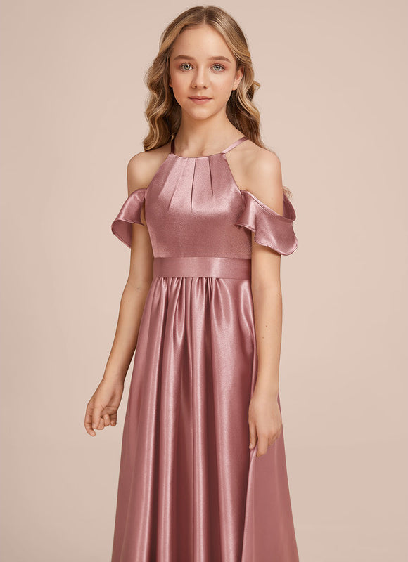Robe Chic Satinée Bordeaux - gallery 2