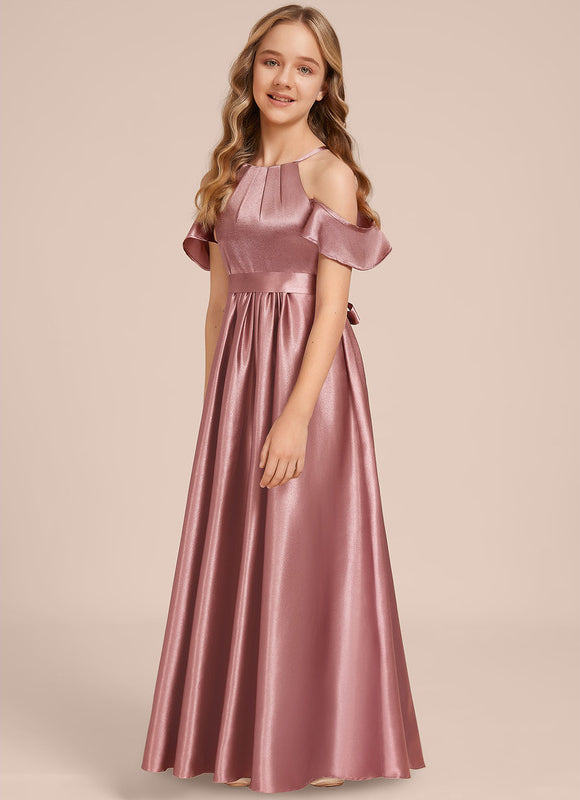 Robe Chic Satinée Bordeaux - gallery 3
