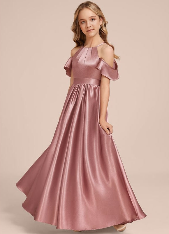Robe Chic Satinée Bordeaux - gallery 4