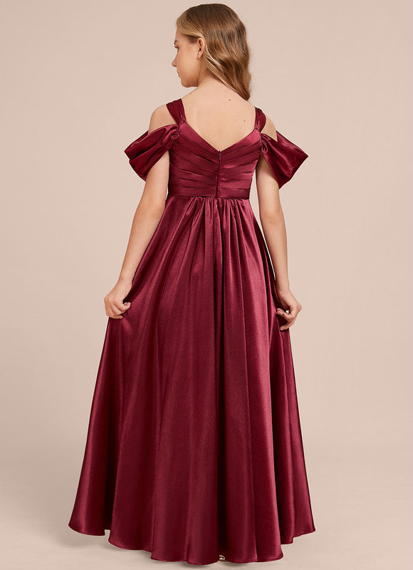 Robe Chic Satinée Bordeaux - gallery 4