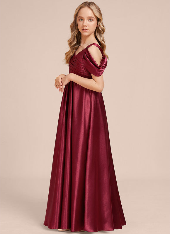Robe Chic Satinée Bordeaux