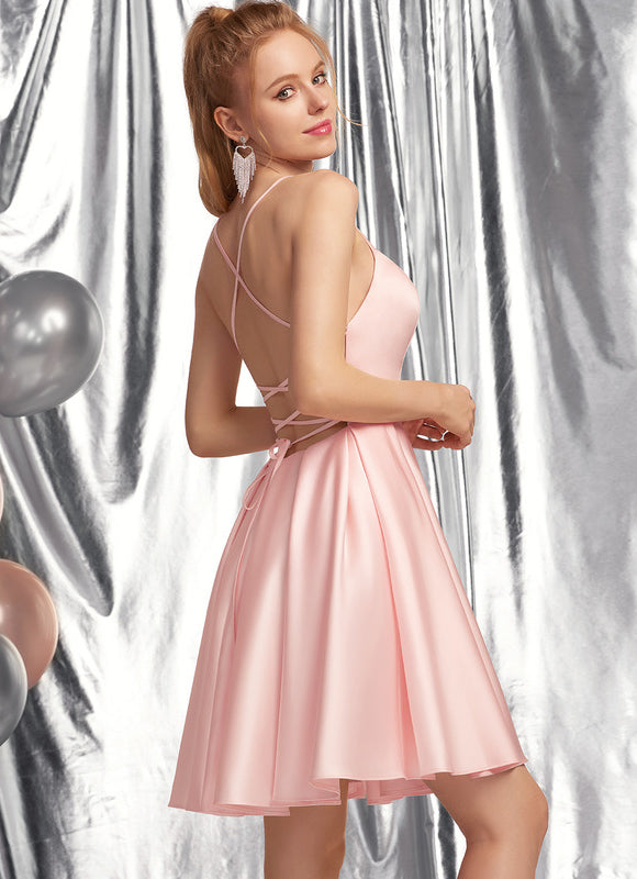 Robe Chic Satin Nuit Étoilée