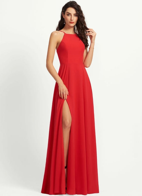 Robe Chic Satinée Beige