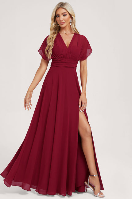 Robe Chic Bordeaux Fluide - gallery 7