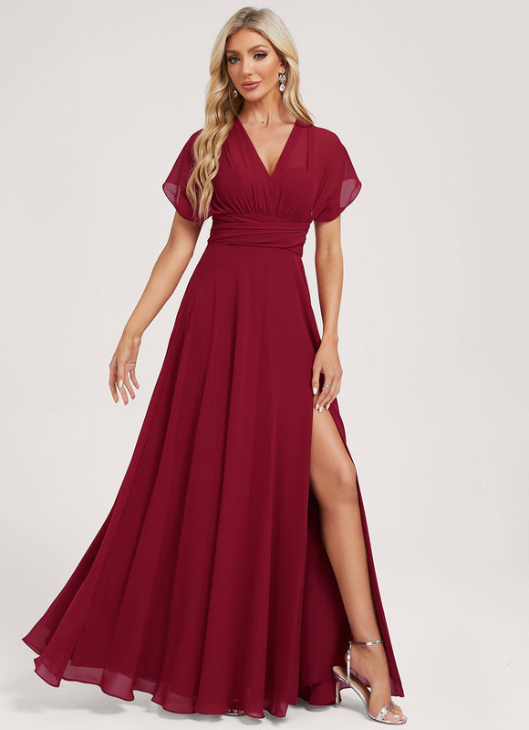 Robe Chic Bordeaux Fluide - gallery 7