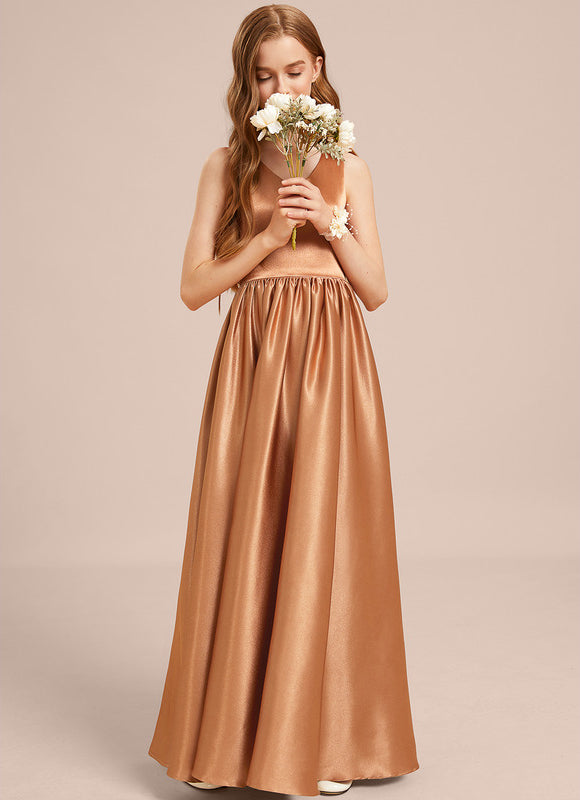 Robe Chic Satinée Dorée - gallery 4