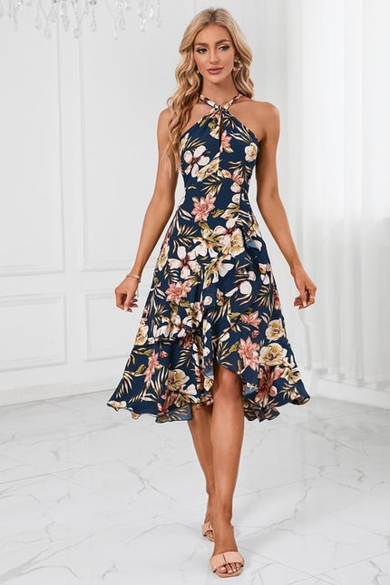 Robe Chic Fleurie Satinée - gallery 4
