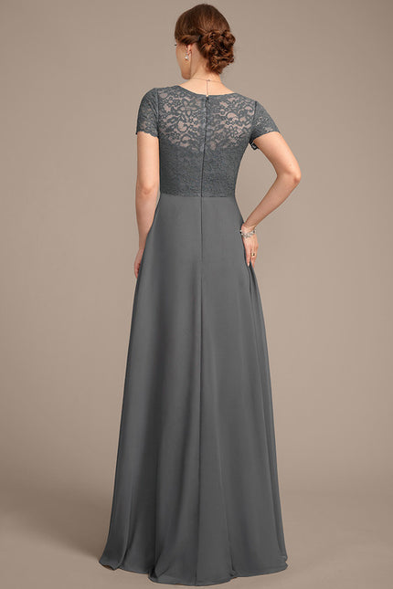 Robe Chic Gris Élégant Flottant - gallery 6