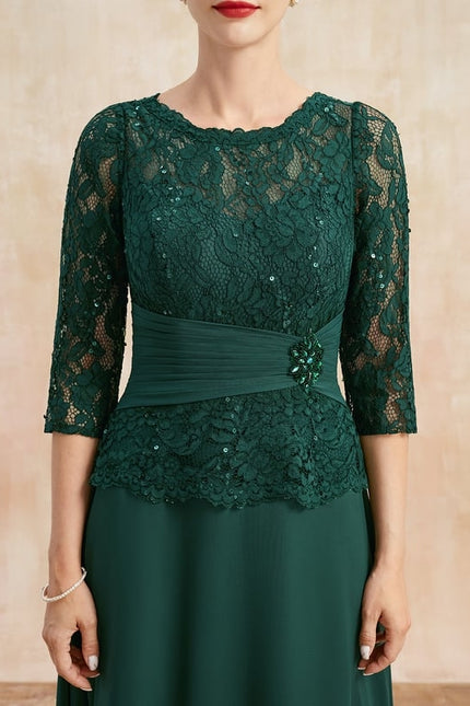 Robe Chic Vert Sombre Chic - gallery 6