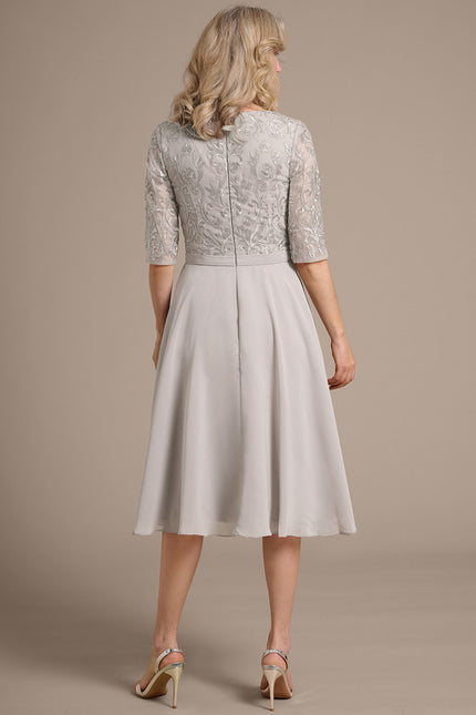 Robe Chic Grise Aérée - gallery 5