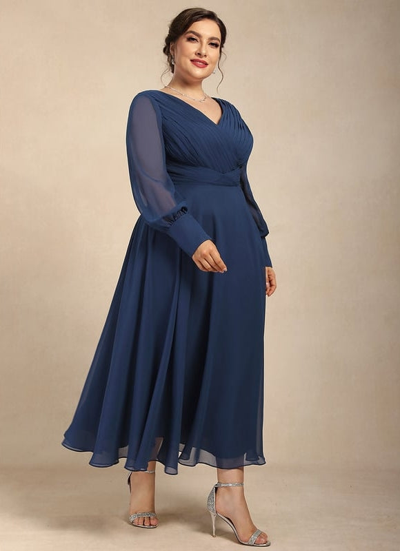 Robe Chic Chiffon Marine - gallery 8