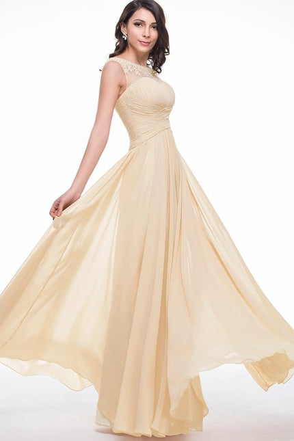 Robe Chic Jaune Pastel Élégante - gallery 1