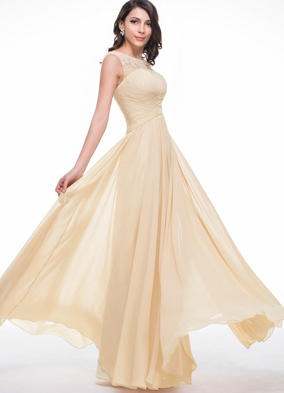 Robe Chic Jaune Pastel Élégante - gallery 1