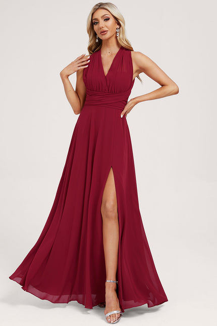 Robe Chic Bordeaux Fluide - gallery 5