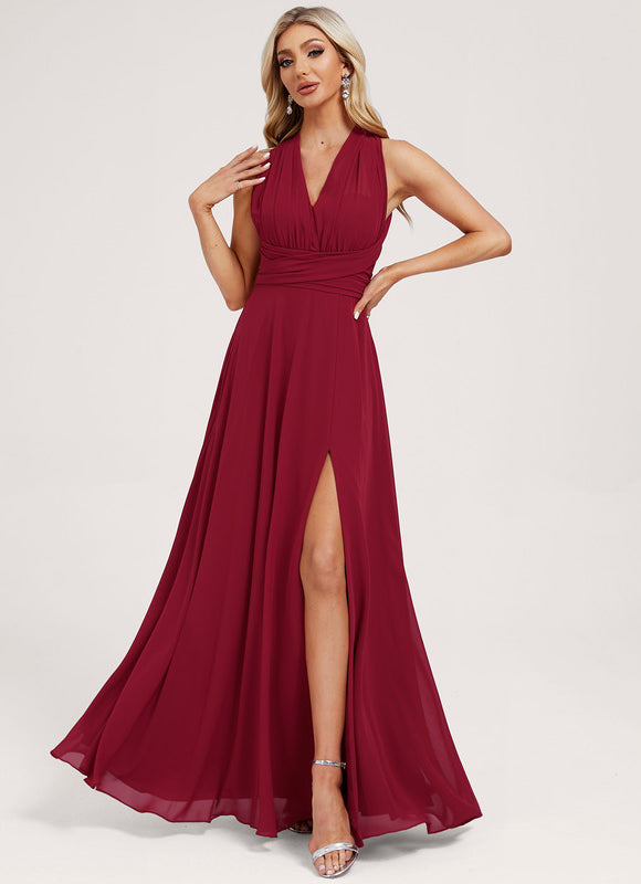 Robe Chic Bordeaux Fluide - gallery 5