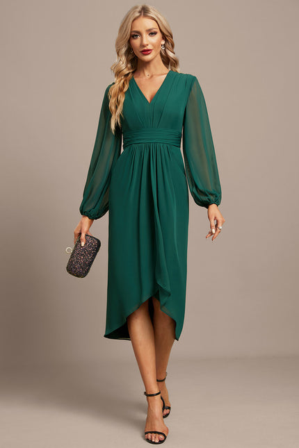 Robe Chic Élégance Verte Moderne - gallery 3