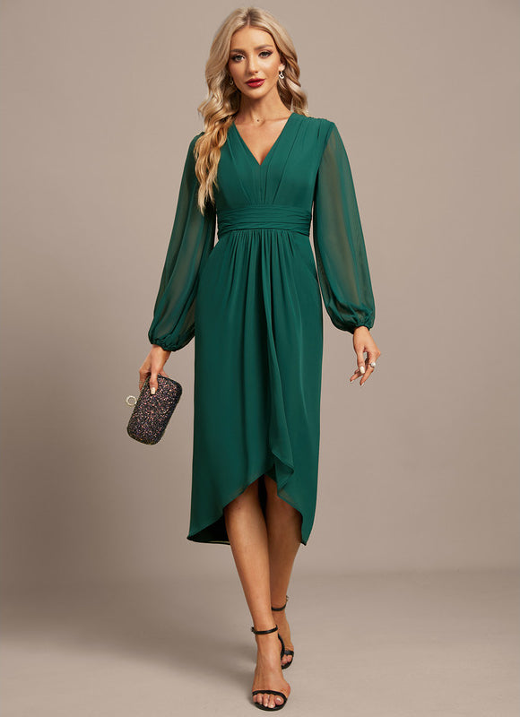 Robe Chic Élégance Verte Moderne - gallery 3