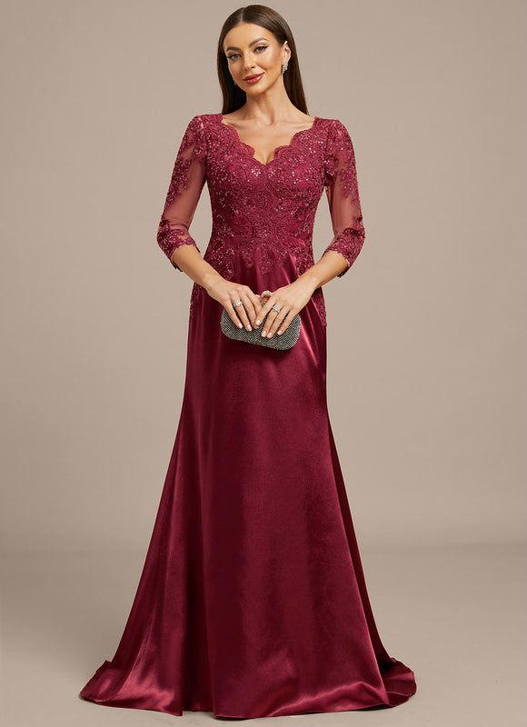 Robe Chic Élégante Bordeaux - gallery 1