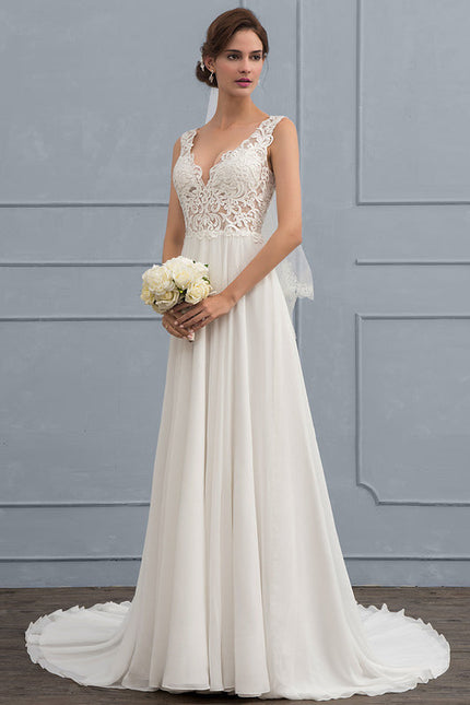 Robe Chic Vaporeuse Blanche - gallery 1