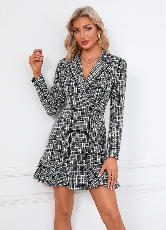 Robe Chic Tweed Élégante