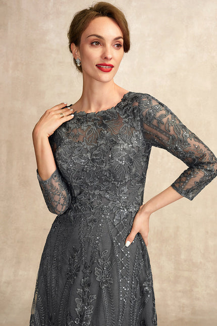 Robe Chic Dentelle Charbon - gallery 7