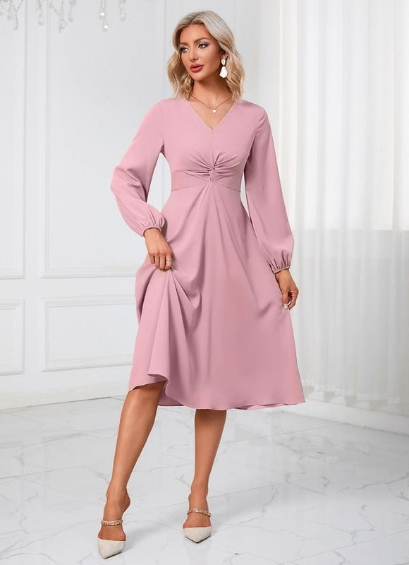 Robe Chic Midi Épurée - gallery 1