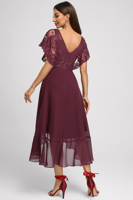 Robe Chic Bordeaux Flottant - gallery 4