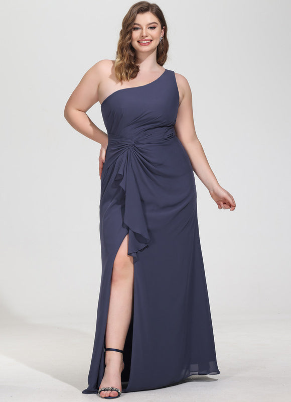 Robe Chic Asymétrique Beige - gallery 6
