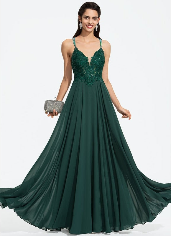 Robe Chic Vert Émeraude Flottante - gallery 6