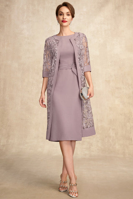 Robe Chic Élégance Lilas - gallery 7