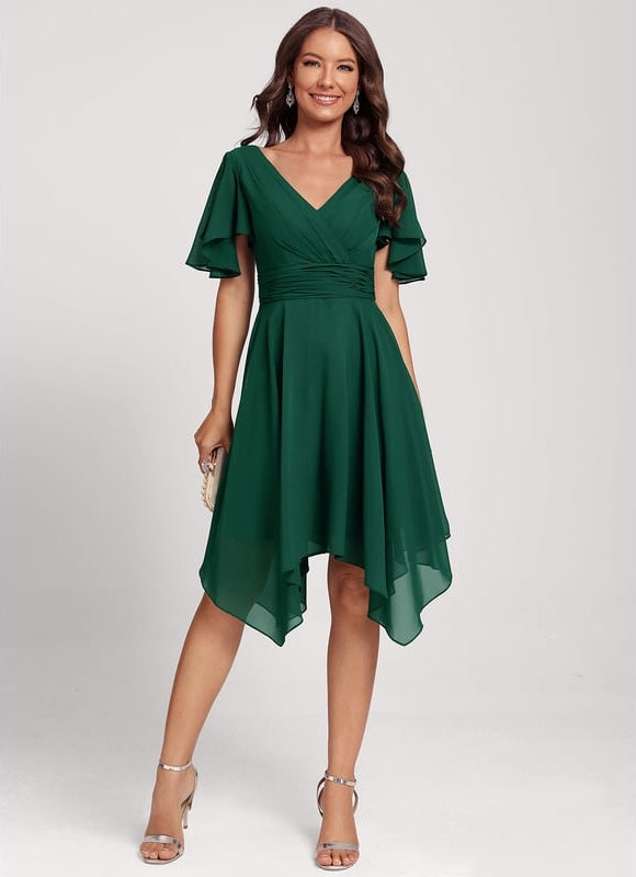 Robe Chic Asymétrique Vaporeuse - gallery 3