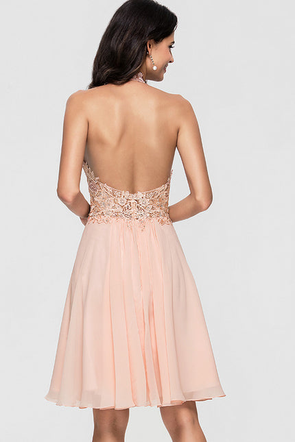 Robe Chic Élégance Pêche - gallery 2