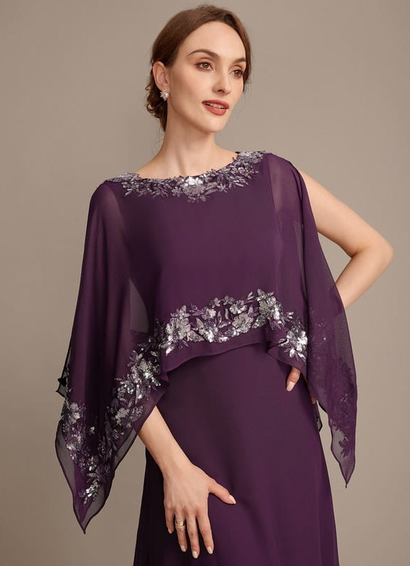 Robe Chic Longue Violetée - gallery 1
