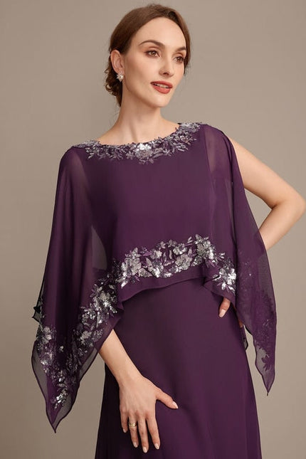 Robe Chic Longue Violetée - gallery 1