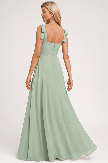 Robe Chic Longue Vert Pastel - gallery 9