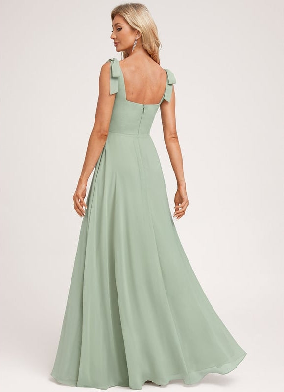 Robe Chic Longue Vert Pastel - gallery 9