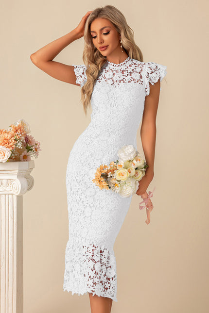 Robe Chic Dentelle Bleu - gallery 8
