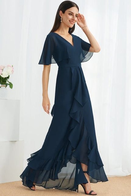 Robe Chic Mousseline Asymétrique - gallery 1