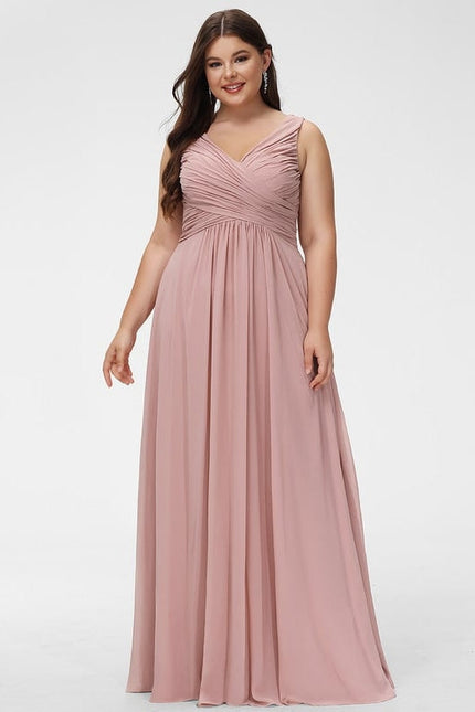 Robe Chic Longue Bordeaux Plissée - gallery 9