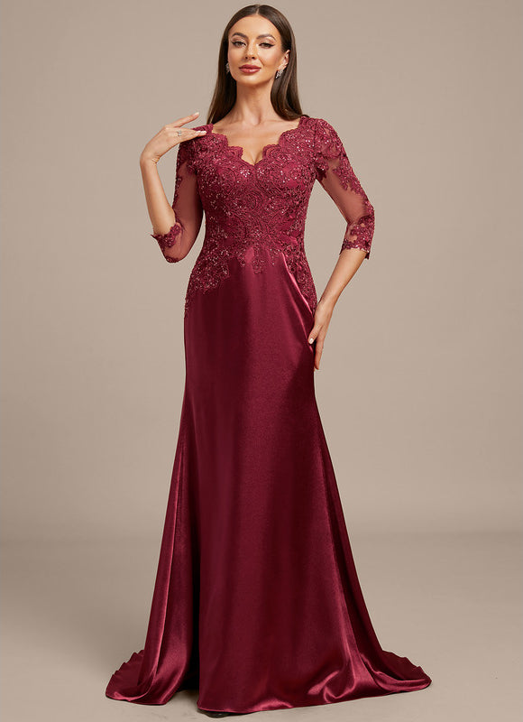 Robe Chic Élégante Bordeaux - gallery 4