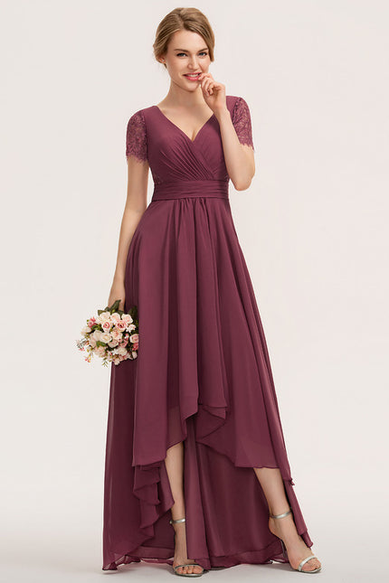 Robe Chic Aérienne Bordeaux - gallery 1