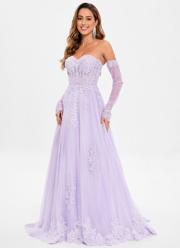 Robe Chic Événementielle Lavande - gallery 5