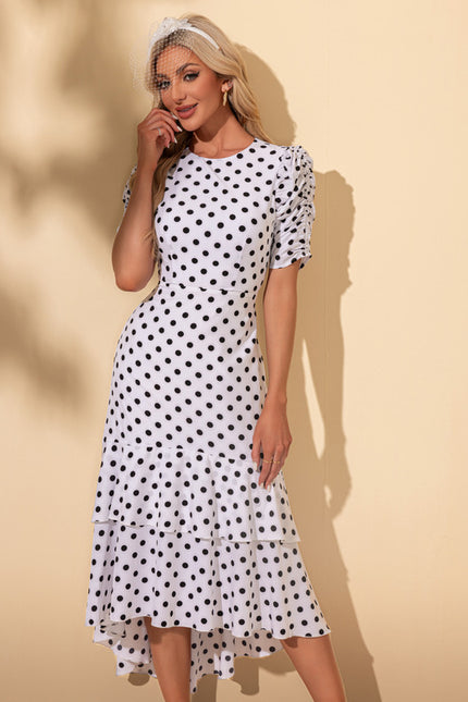 Robe Chic Pois Asymétrique - gallery 5