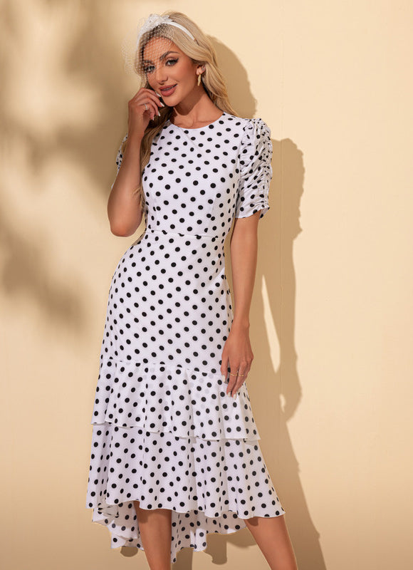 Robe Chic Pois Asymétrique - gallery 5
