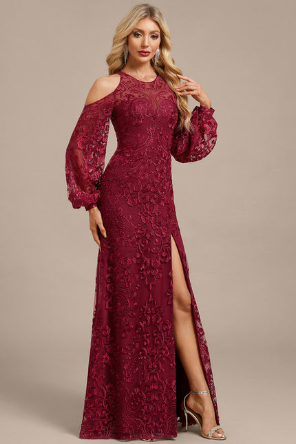 Robe Chic Bordeaux Florale - gallery 5