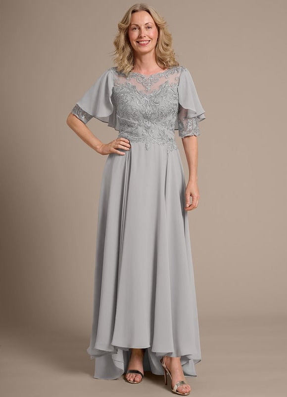 Robe Chic Grise Élégante - gallery 5