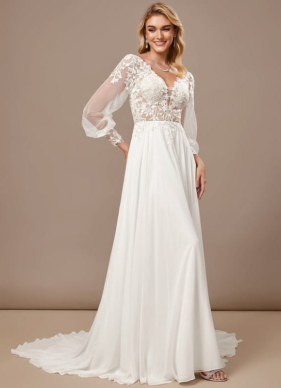 Robe Chic Vaporeuse Blanche - gallery 2
