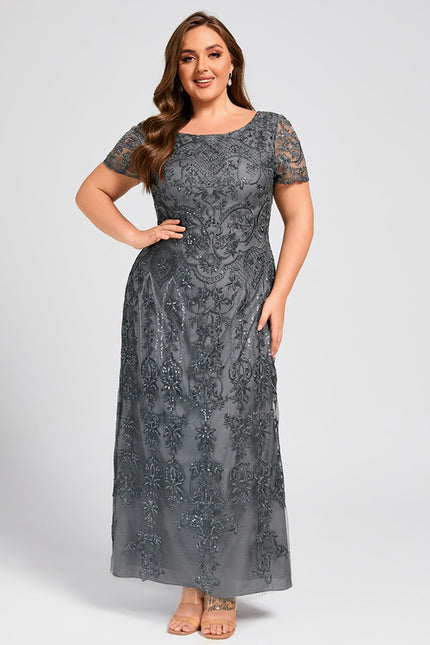 Robe Chic Glamour Dentelle Émeraude - gallery 9