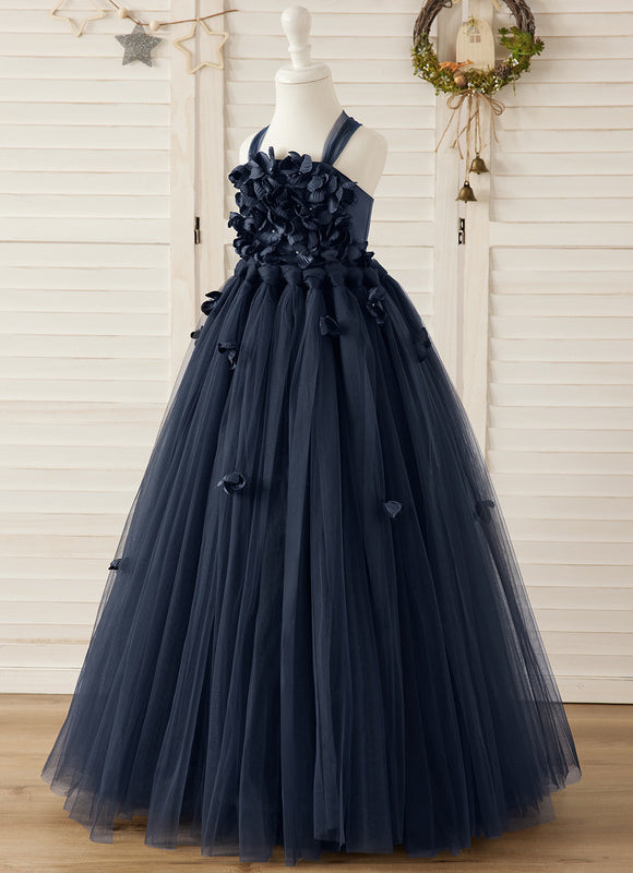 Robe Chic Bleu Nuit Princesse Tulle - gallery 3