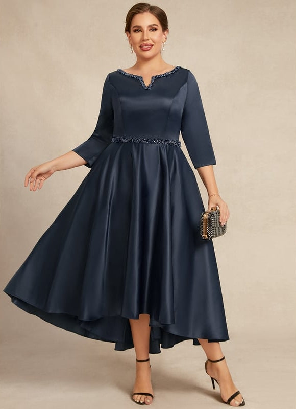 Robe Chic Élégance Satinée Moderne - gallery 6